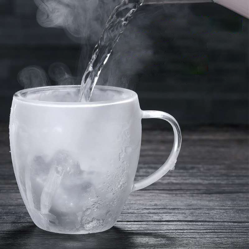 Insulated Double-Wall Glass Cups